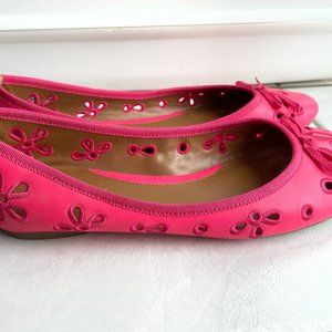 Sperry Top-Sider Flats Luna Eyelet Hot Pink